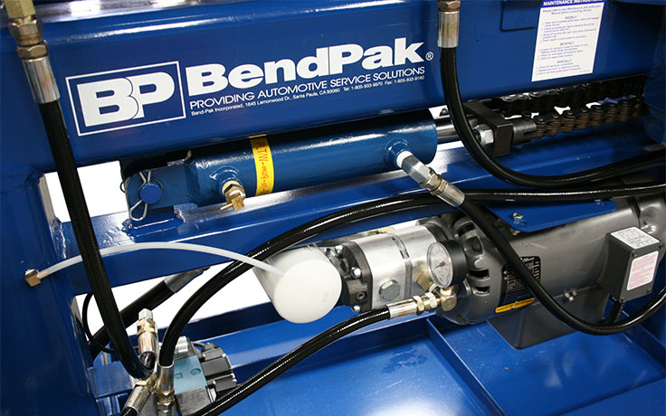 Bendpak shop blue bullet